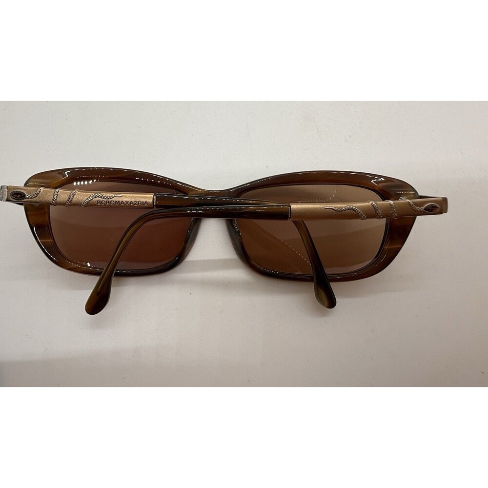 BCBG Max Azria Enchanted Sunglasses 57-16-130mm Brown Cat Eye + Chanel Hard Case - Picture 12 of 16